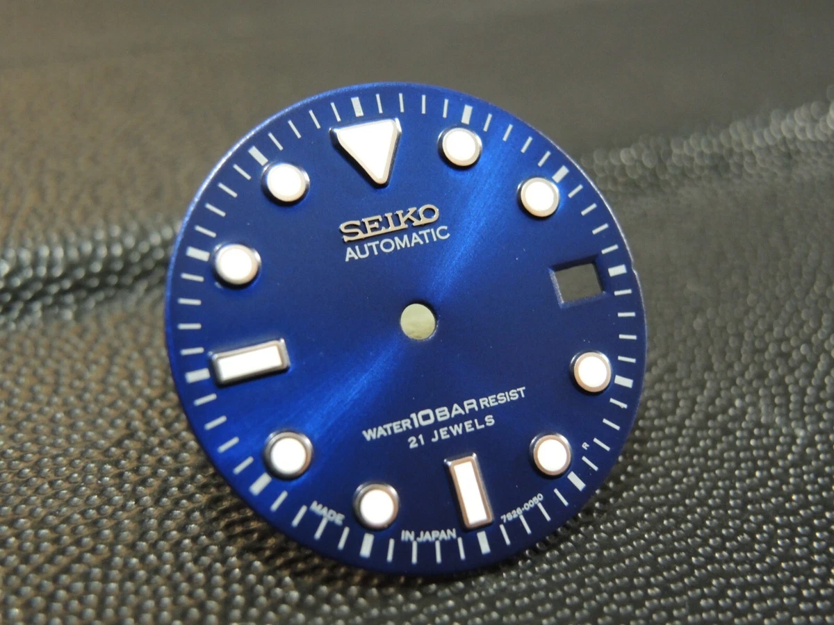 NEW ROYAL BLUE SUNBURST DIAL SEIKO DIVERS 10BAR DATE SKX007 SKX031 NH35 36