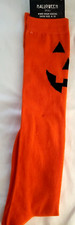 HALLOWEEN Orange Jack O'Lantern KNEE HIGH SOCKS - Size 4-10
