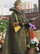 Soviet Soldiers M69 Individual Field Combat Cloak Tent Cloth Raincoat Original