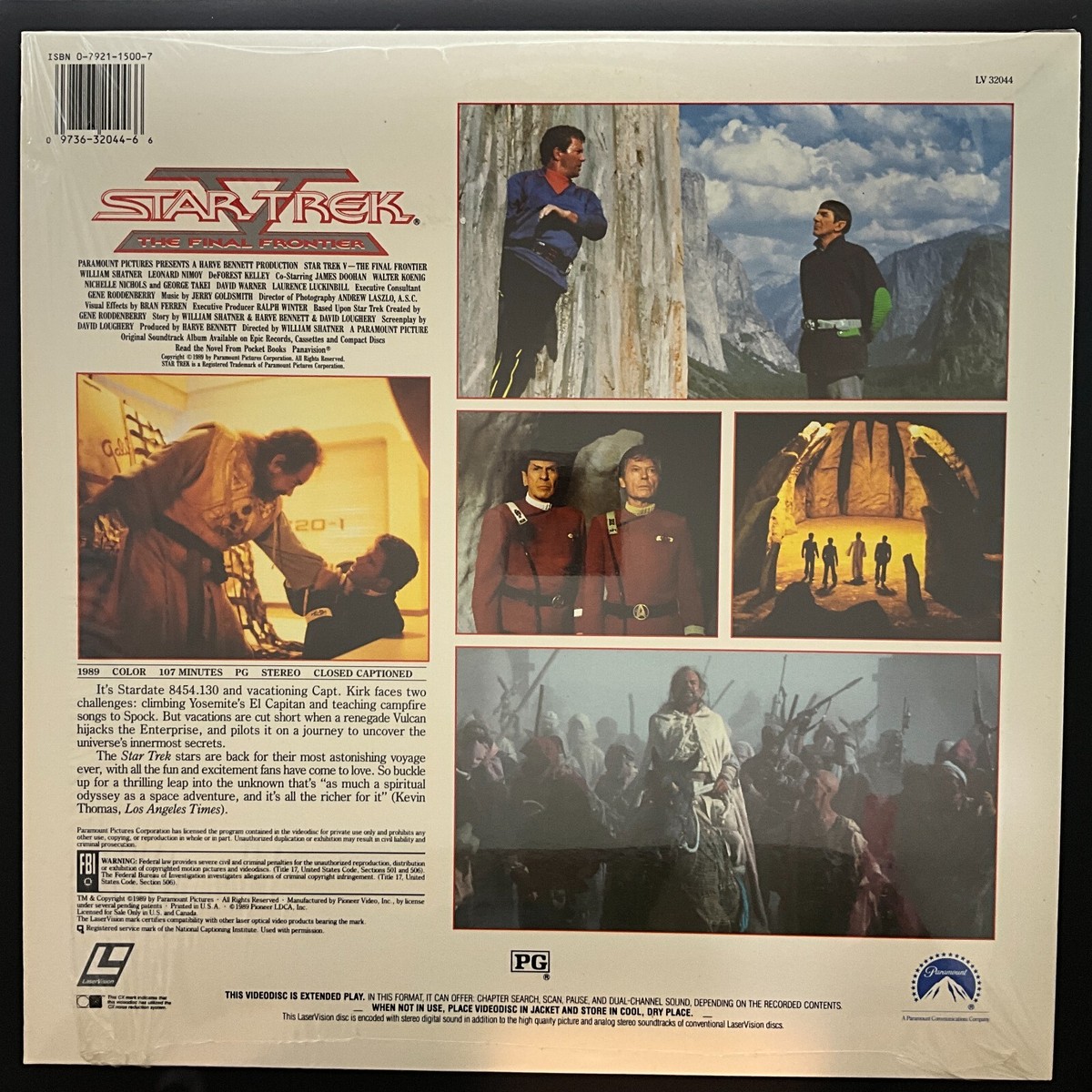 Star Trek V, The Final Frontier, Laserdisc | eBay