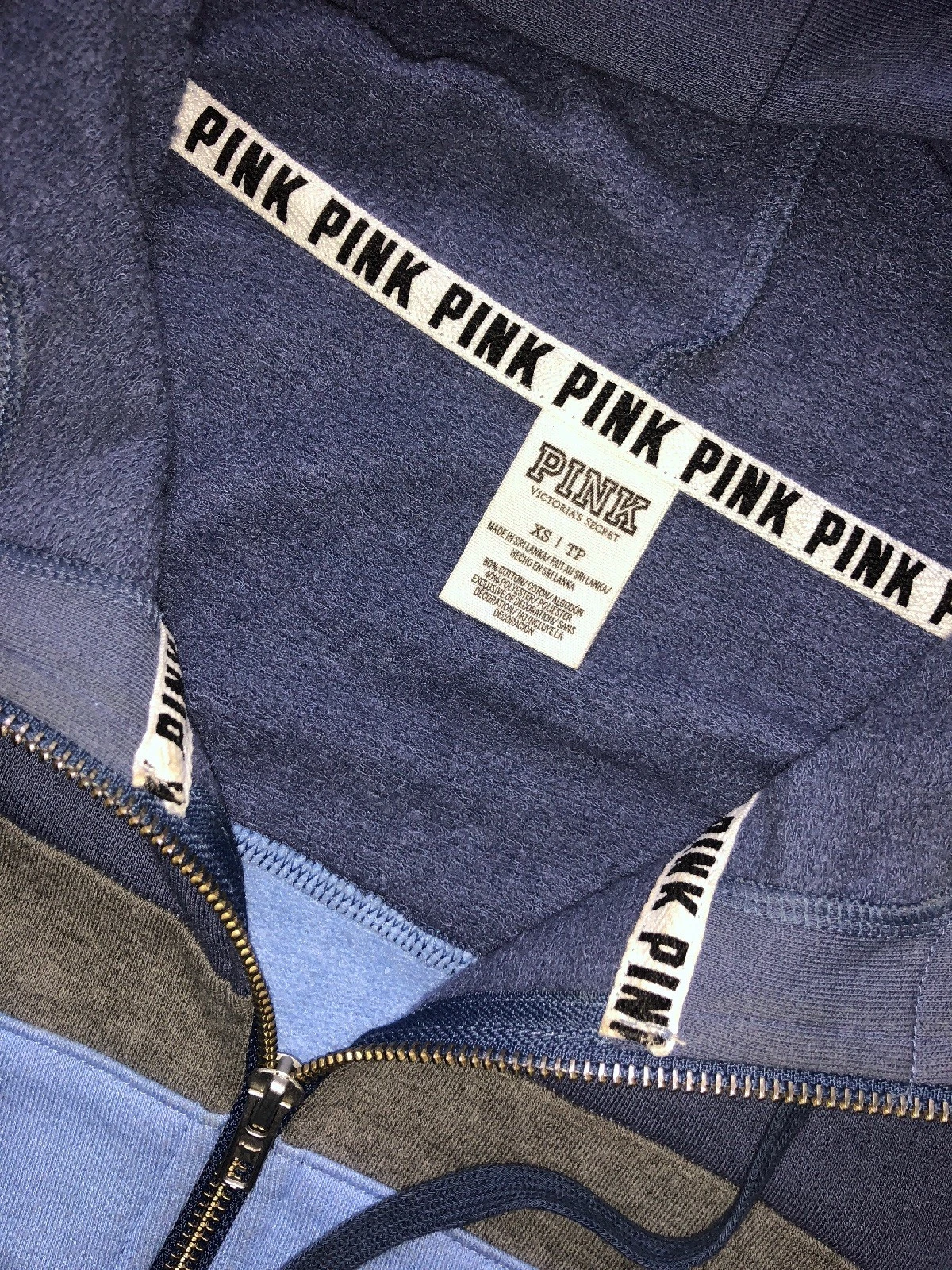 UNDERCOVER Victoria Secret PINK Sweater Hoodie Quater Zip Up