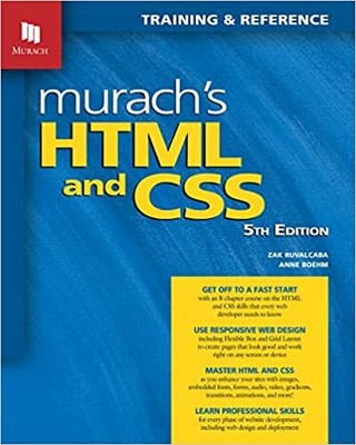 Murach's HTML and CSS (5th Edition) PAPERBACK 2022 by Anne Boehm