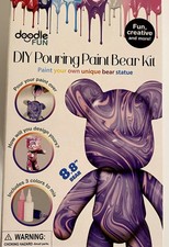 Paint Pouring Bear Kit DIY 8.8in. (Includes 3...