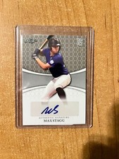 2022 Leaf Perfect Game Showcase - Max Stagg - Silver Blank Back Auto 1/1