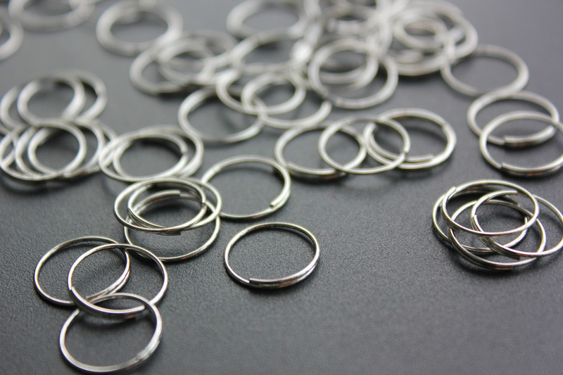 500PCS Sliver Rings 11mm Chandelier Lamp Parts Crystal Metal