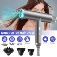 2500W Hair Dryer 110000 RPM Professional High Speed Ionic Blow Dryer Adjustable