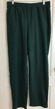 Denim And Co. Active Green Pull On Straight Pants W Pockets M