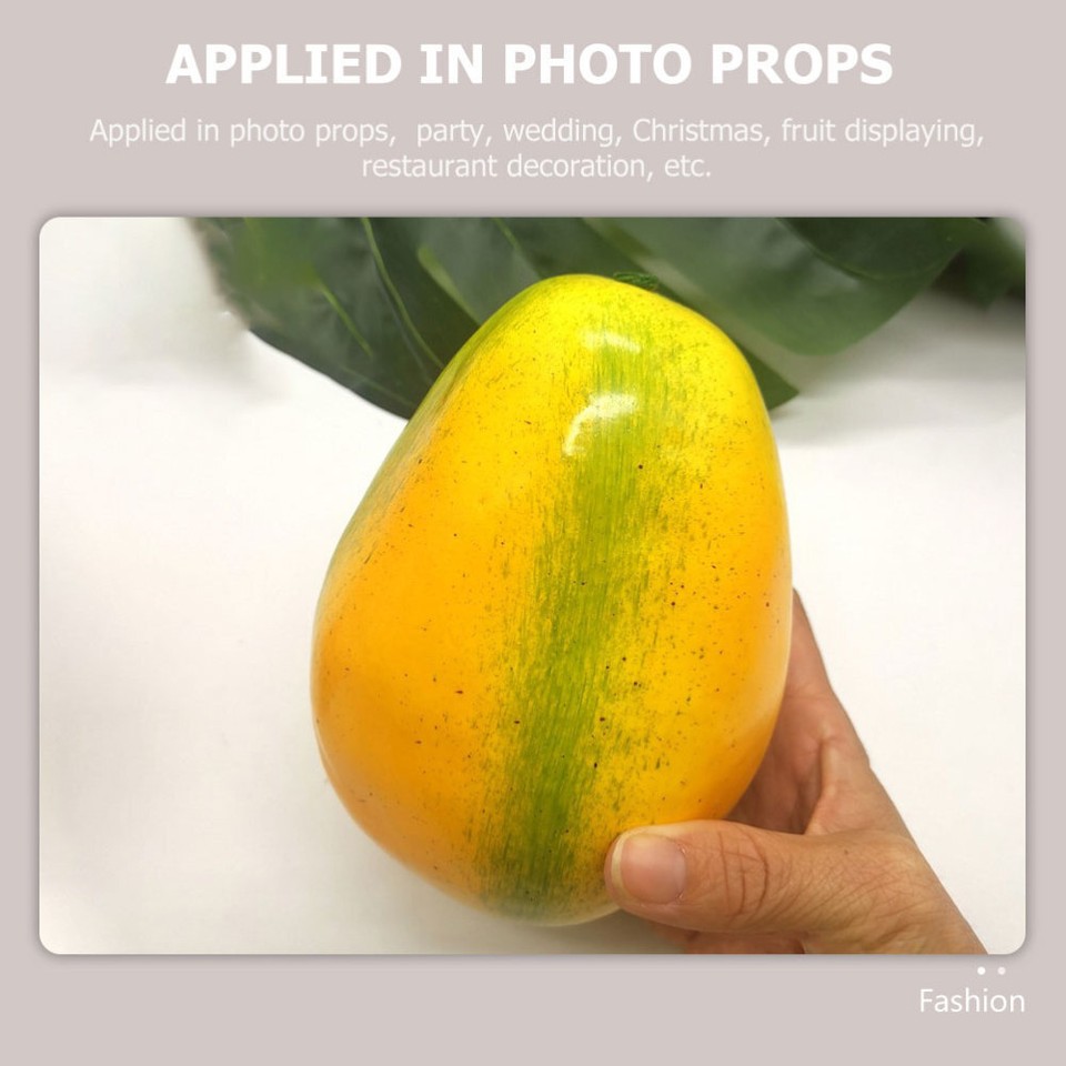 Home Decor Artificial Fruit for Crafts Simulation Papaya Model