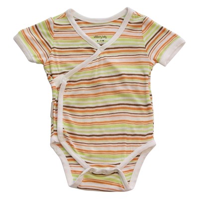 Silkberry Baby Bamboo Kimono Bodysuit Australia