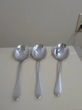 Gorham STUDIO Stainless Glossy Design Studio Flatware 3 Oversized Serving Pieces