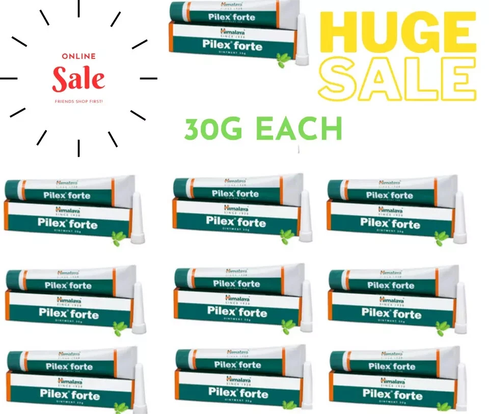 Himalaya Pilex Forte Ointment 30g x10 Herbal Piles Relief Expiry 2027/2028