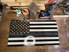 Modern Wooden American Flag, Rustic, Distressed, Old Glory, Betsy Ross, Handmade