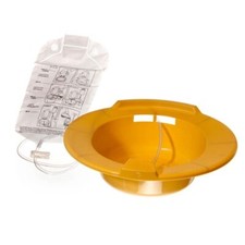 Complete Medical Sitz Bath Gold W/ Tubing Shut-off Clamp and Graduated Water Bag