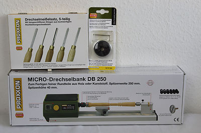 PROXXON Set 27020 Drechselbank DB250+27024+27023