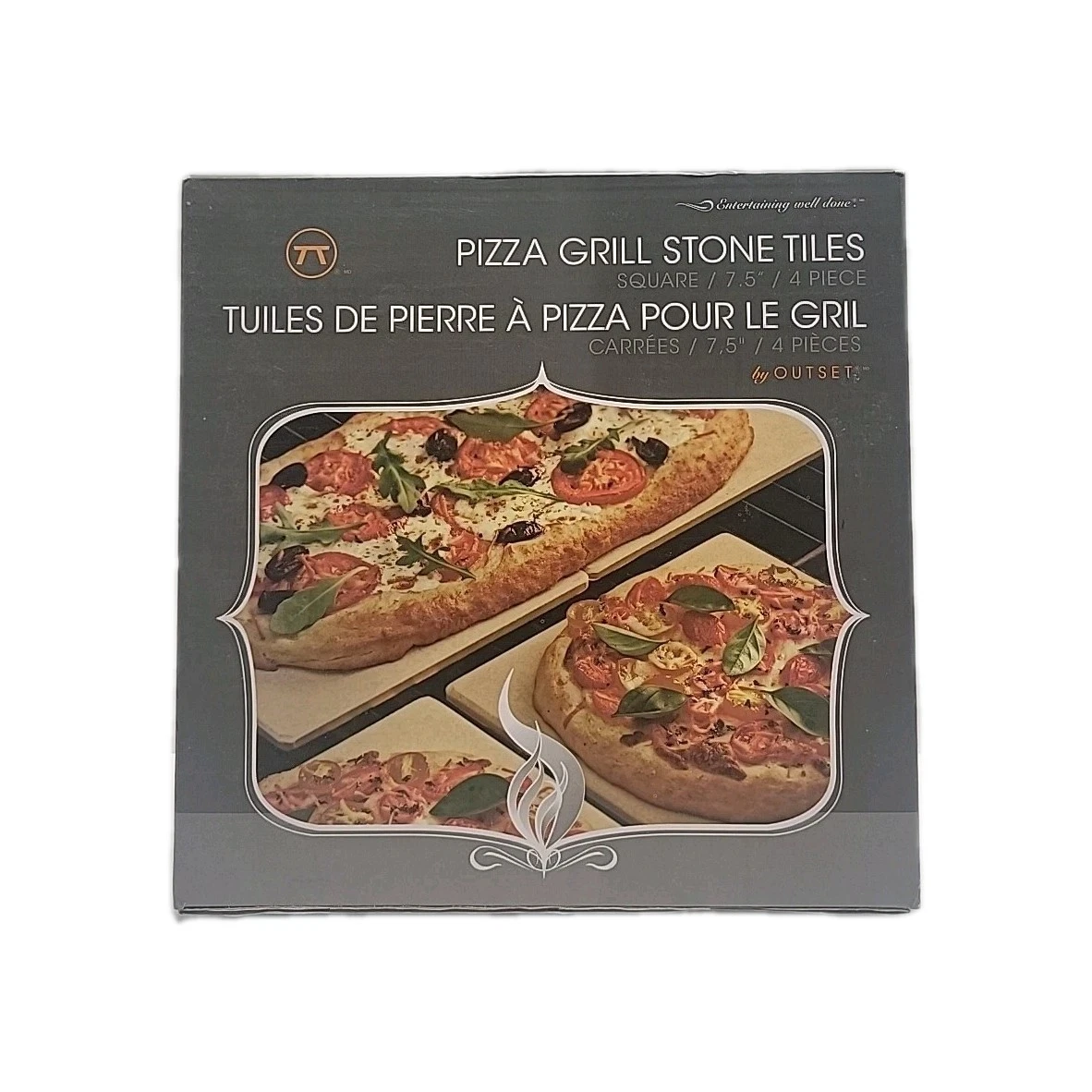 Outset 76176 Pizza Grill Stone Tiles Light Brown Medium Set of 4
Opens in a new window or tab