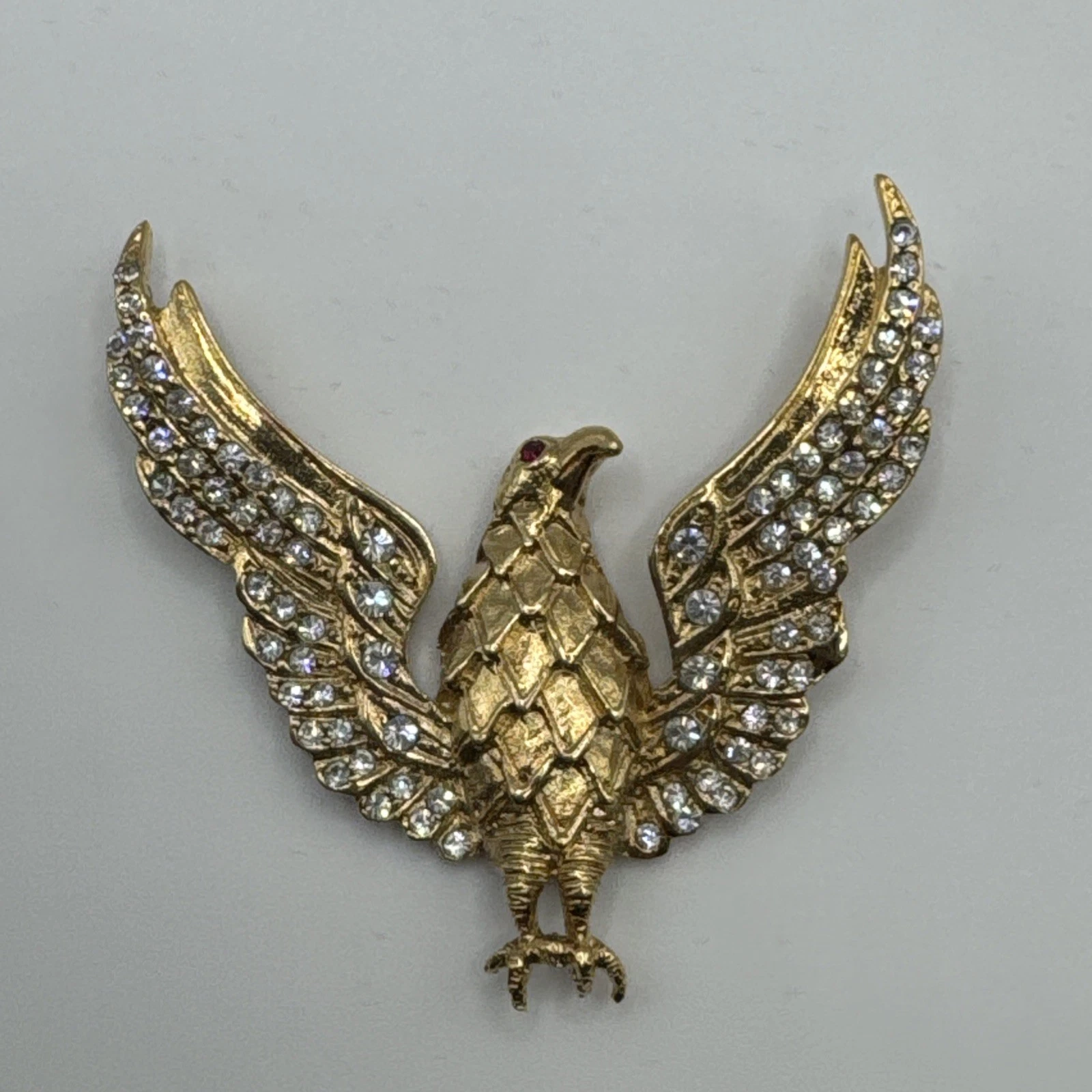 Bijoux Fantaisie Pendentif Aigle Avec Strass