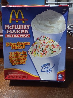 McDonald s McFlurry Maker REFILL PACK Spin Master 2003 For Collecting ONLY Decor