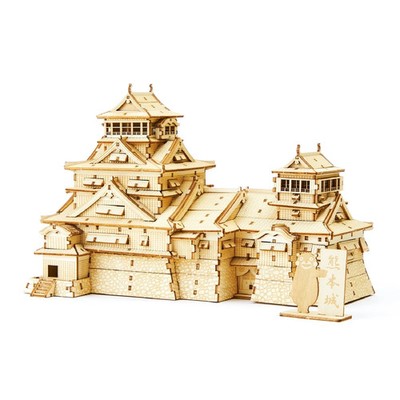 KIGUMI Ki-gu-mi Holzkunst - Kumamoto Castle Kumamon