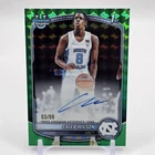 Caleb Wilson 1st Bowman /99 Green Geometric On-Card Auto 2025 Bowman Chrome UNC