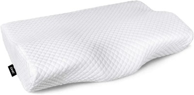 ZAMAT MEMORY FOAM NECK PAIN RELIEF ADJUSTABLE ORTHOPEDIC ERGONOMIC - WHITE