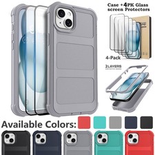 For iPhone 15 / 15 Plus Case Shockproof Protective Rugged Cover Screen Protector