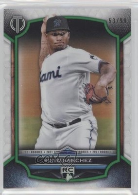 2021 Topps Tribute 2021 Rookies Green 53/99 Sixto Sanchez #21R-SS y5m