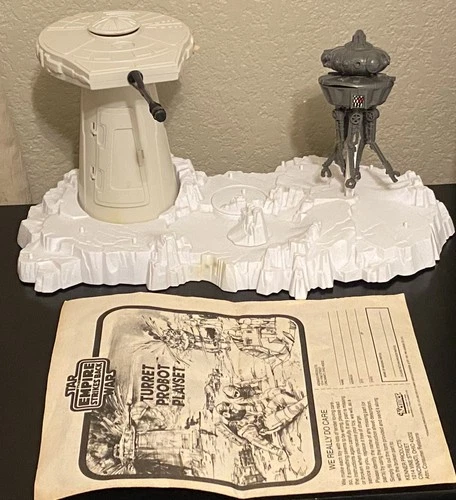 Vintage Original 1980 Kenner Star Wars HOTH TURRET AND PROBOT 100% COMPLETE