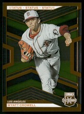 Wyatt Crowell 2023 Panini Elite  #74 Status Gold #/275Los Angeles Dodgers