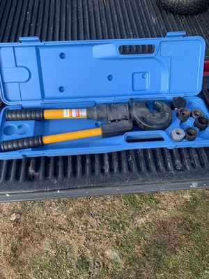 #ad #ad Huskie Tools EP 410 12 Ton Hand Crimping Tool With Dies handbook And Carry Case $550.00