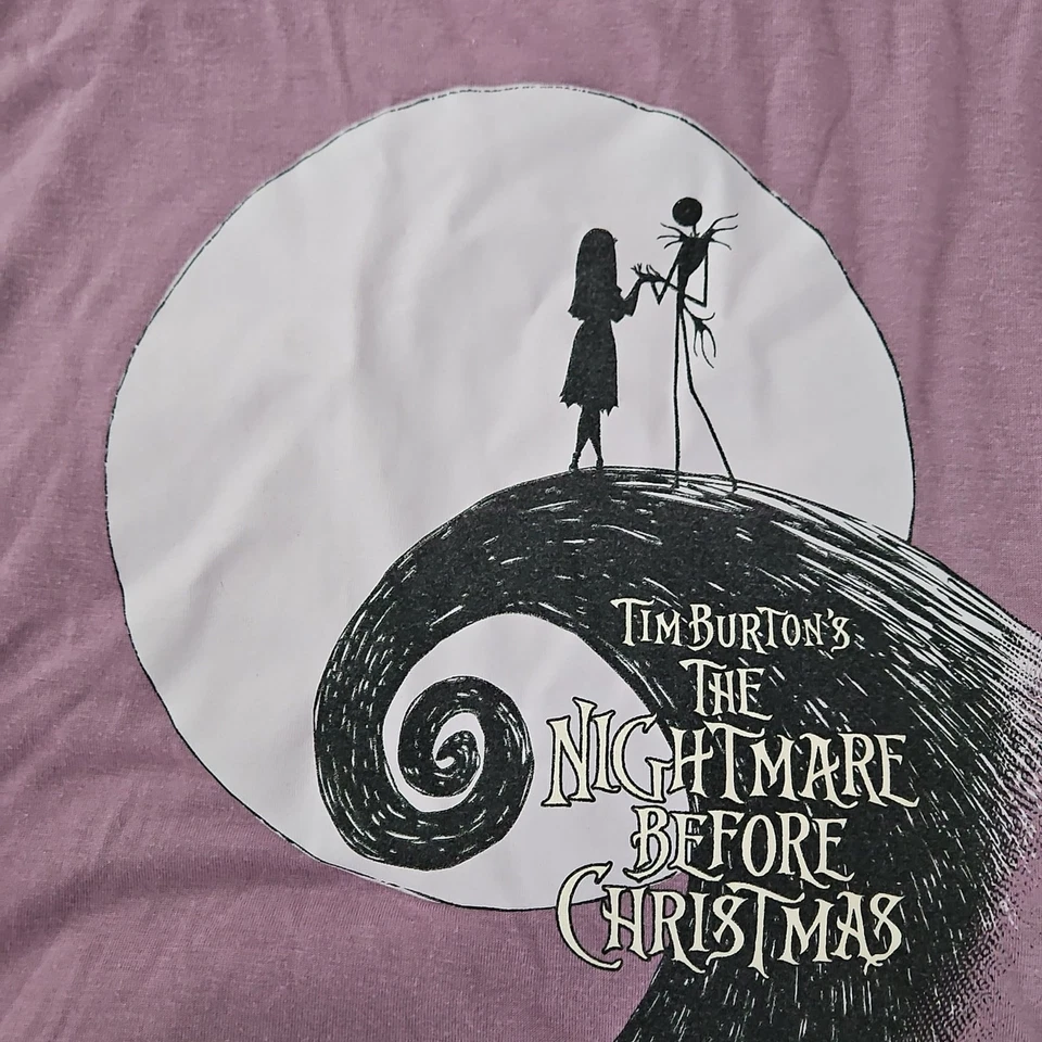 Camiseta sin mangas Pesadilla antes de Navidad para mujer XL Sleep Lounge púrpura Foto 2 de 4