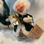 1989 Annalee Santa and Mrs. Claus Touch Of Gold Green  NWT Vintage Mobiletee — photo 3