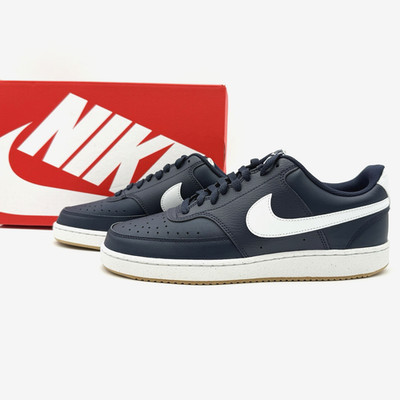 Nike Court Vision Low Sneakers Men's FZ5547-400 Obsidian Summit White
