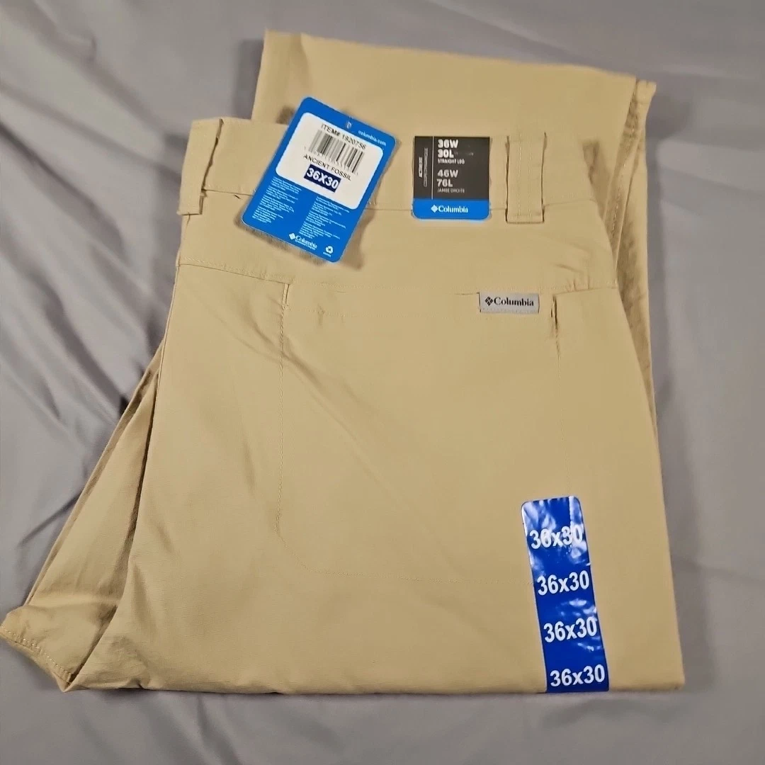 Columbia Men’s Straight Leg Active Fit Pant Ancient Fossil (Tan) Size 36x30 NWT
Opens in a new windo