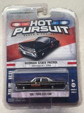 Greenlight Hot Pursuit 1967 GEORGIA STATE PATROL Ford Custom Police  Limited NIP