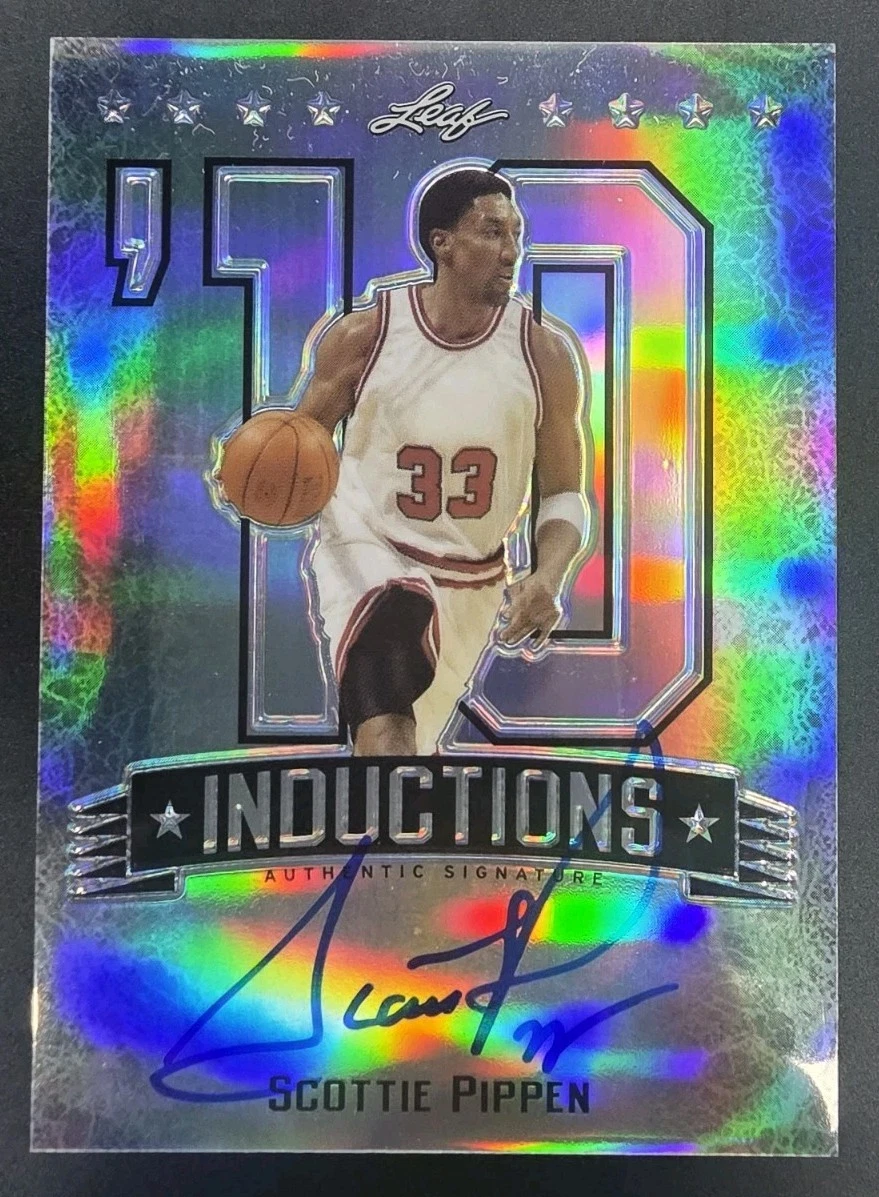 Leaf Scottie Pippen Basketball Autographed Sports Trading Cards