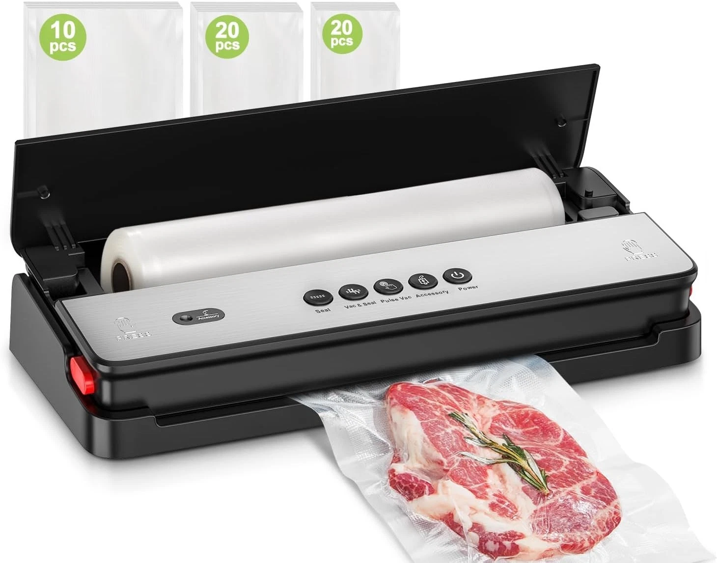 Bonsenkitchen Vacuum Sealer Machine, Multi-Functional, Globefish Technology