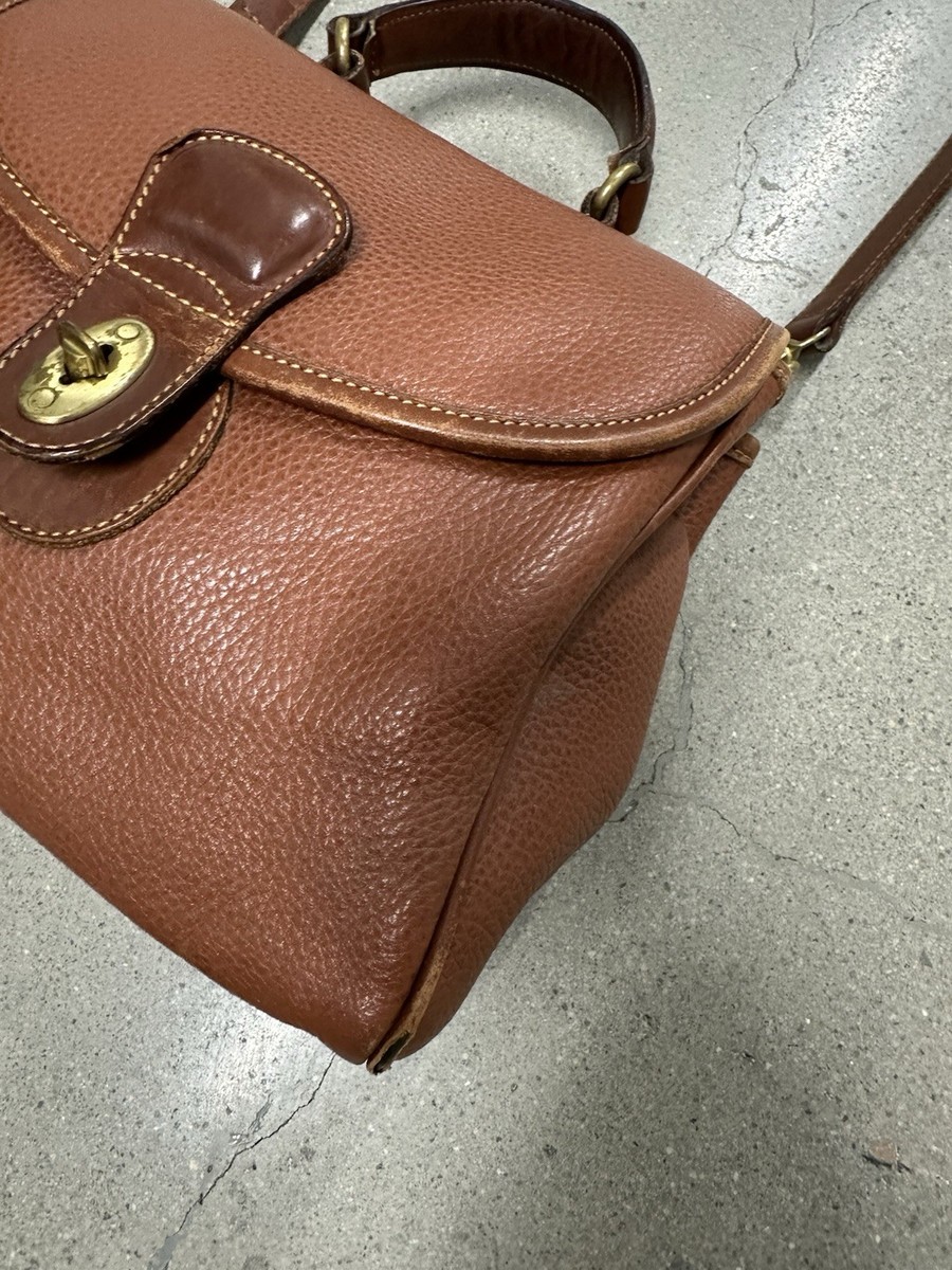Vintage 90’s Coach Monticello Sheridan Collection Crossbody Pebbled British Tan View 5