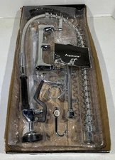 Aquaterior Wall Mount Commercial Pre-Rinse Pull Down Faucet w/12” Add-On Faucet