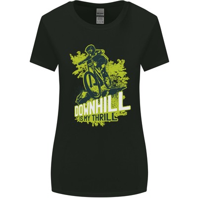 Downhill Mountain Radfahren My Thrill Fahrrad Damen Breiter Schnitt T-Shirt