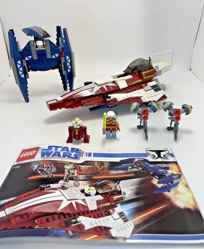 LEGO Star Wars: Ahsoka's Starfighter and Vulture Droid (7751) Complete W/Figures