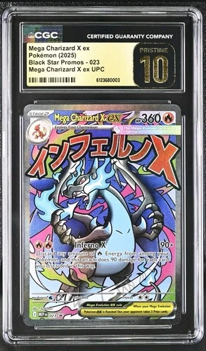Mega Charizard X Ex Upc Black Star Promos 023 CGC 10 PRISTINE