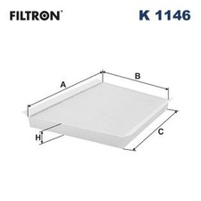 K 1146 Filtron filter, interior air for Mercedes-Benz 0013045860 new