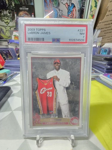 2003 Topps Lebron James PSA 7