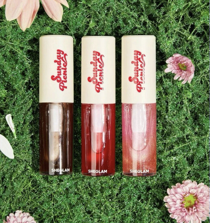 Sheglam 3pcs Sunday Picnic Layer Cake Scented Lip Oil Rainbow