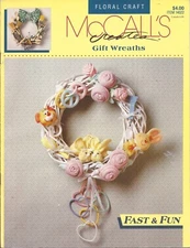 McCall's Creates Floral Craft Gift Wreaths, 14022, 1991