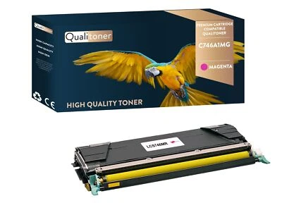 Toner LEXMARK C746A1MG Compatible Magenta x1 QUALITONER - Photo 1/4