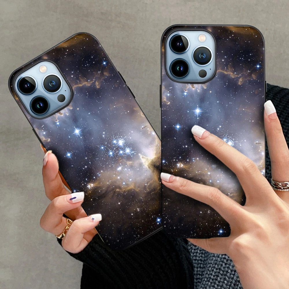Phone Case Space Soft Silicone Cover For iPhone 11 12 Pro 13 14 Plus 15 Pro Max