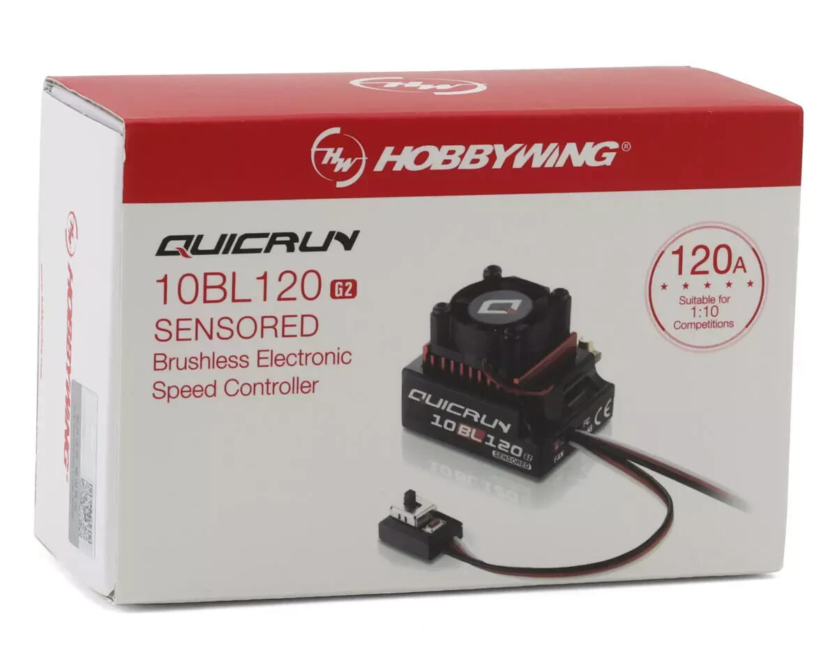Hobbywing Quicrun 10BL120 G2 Sensored Brushless ESC for 1/10 New