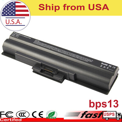 6 Cells VGP-BPS13A Battery for Sony Vaio VGN-NW VGN-SR VPC-CW VPC-M VPC-Y Series