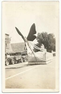 Buick Motor Company Parade Float Unidentified Location RPPC Real Photo 1920's